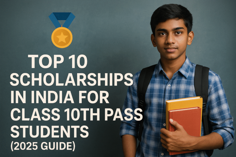 Top 10 Scholarships in India for Class 10th Pass Students (2025 Guide)