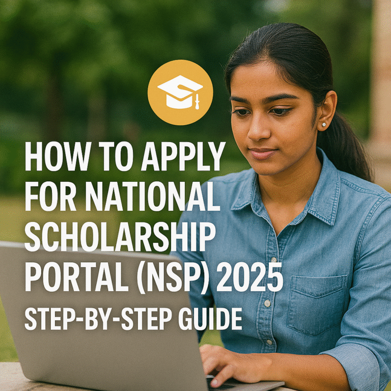 How to Apply for National Scholarship Portal (NSP) 2025 – Step-by-Step Guide