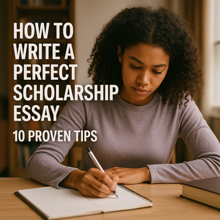 How to Write a Perfect Scholarship Essay – 10 Proven Tips (2025