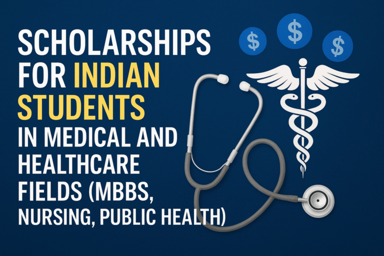 Scholarships for Indian Students in Medical and Healthcare Fields (MBBS, Nursing, Public Health) – 2025
