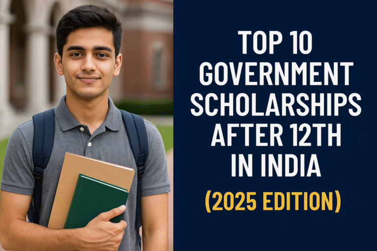 Top 10 Government Scholarships After 12th in India (2025 Edition)