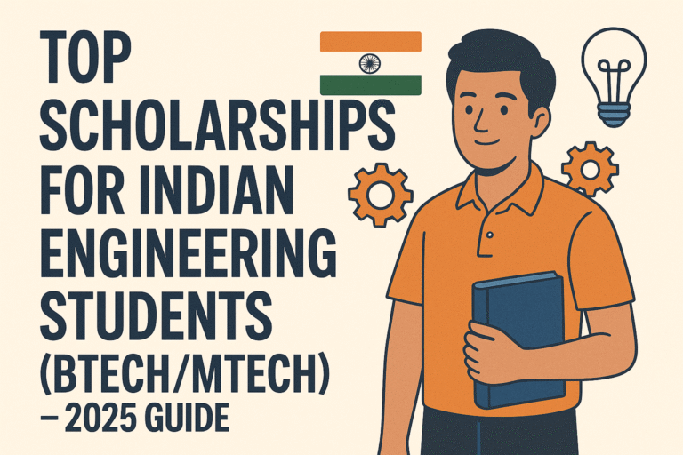 Top Scholarships for Indian Engineering Students (BTech/MTech) – 2025 Guide