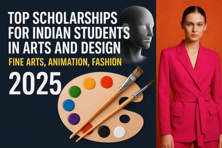 Top Scholarships for Indian Students in Arts and Design (Fine Arts, Animation, Fashion) – 2025