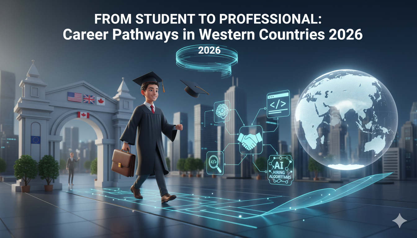 Student transitioning into a professional career in Western countries in 2026